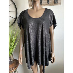 GYPSY JUNKIES Black Sequin Tunic Size OS